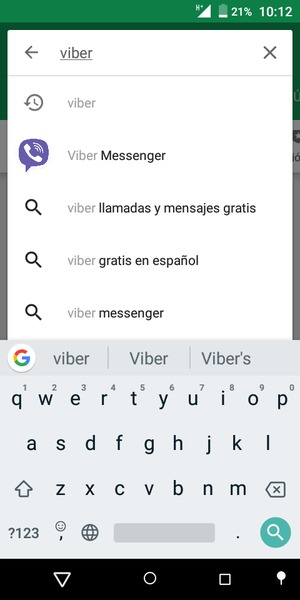 Introduzca el nombre de la aplicación y seleccione Buscar
