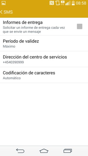 Seleccione Dirección del centro de servicios