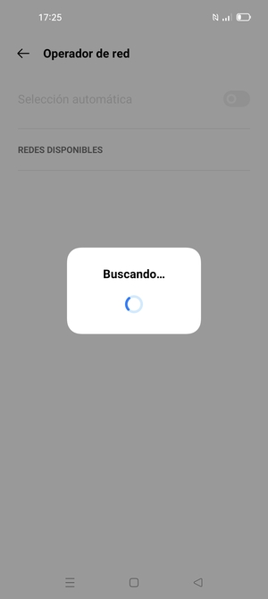 Espere a que la búsqueda termine