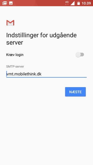 Slå Kræv login fra og vælg NÆSTE
