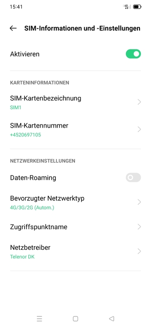 Wählen Sie Zugriffspunktname