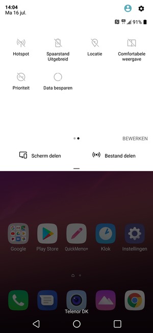Schakel Spaarstand Uitgebreid in