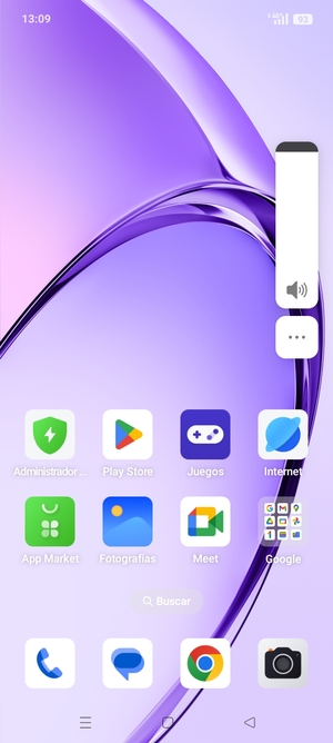 Continúe presionando para ajustar el volumen hasta el nivel requerido