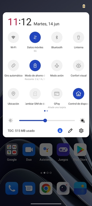 Active Modo de ahorro de batería