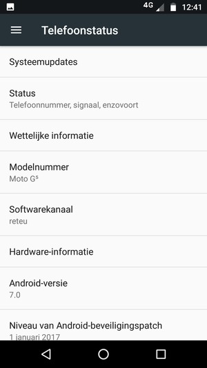 Selecteer Systeemupdates