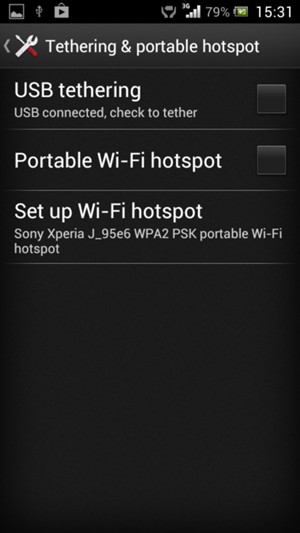 Select Set up Wi-Fi hotspot