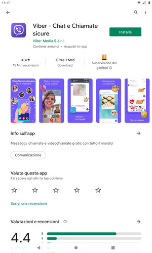 Seleziona Installa