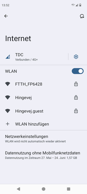 Wählen Sie das Wireless-Netzwerk, zu dem Sie eine Verbindung herstellen möchten