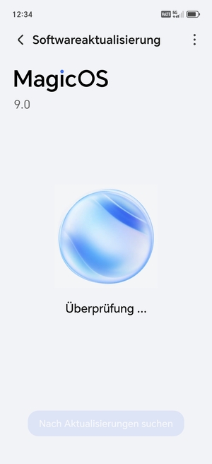 Warten Sie, bis die Suche abgeschlossen ist
