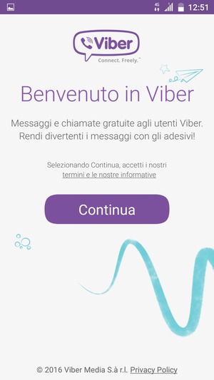 L'app è pronta per l'uso