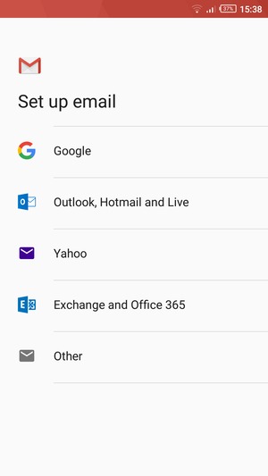 Select Outlook, Hotmail and Live