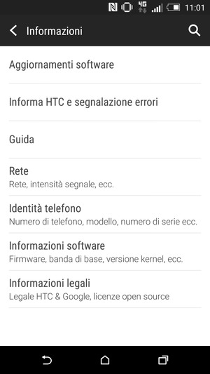 Seleziona Aggiornamenti software