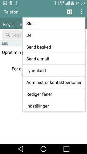 Vælg Indstillinger