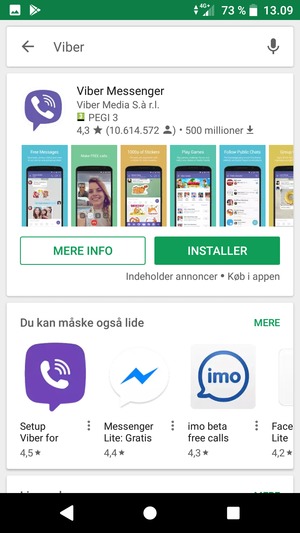 Vælg appen