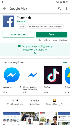 Velg ÅPNE