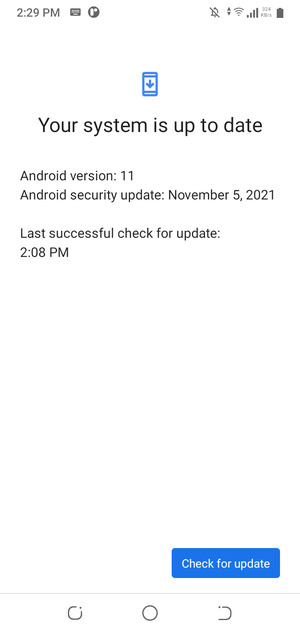 Select Check for update