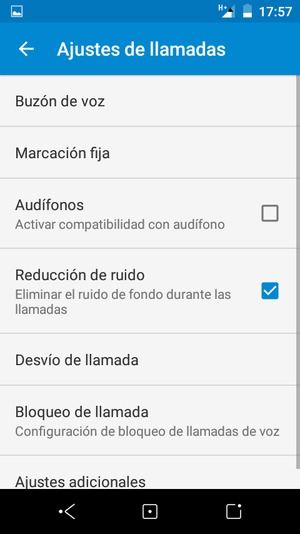 Seleccione Buzón de voz