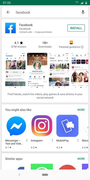 Select the app