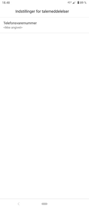 Vælg Telefonsvarernummer