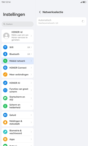 Wacht tot de zoekopdracht beëindigd is