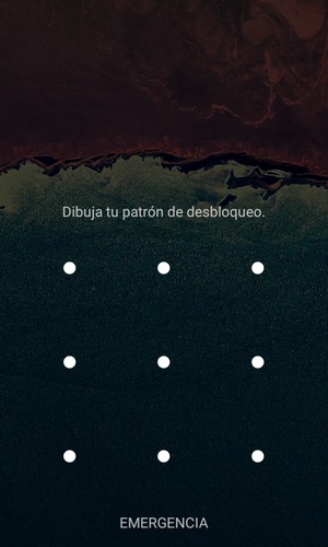 El teléfono ha sido asegurado con un bloqueo de pantalla.