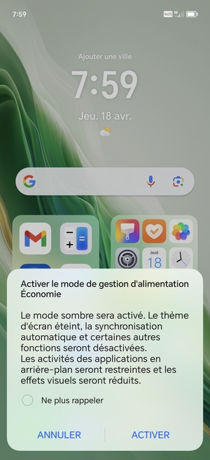 Sélectionnez ACTIVER