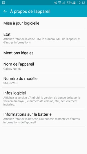 Sélectionnez Mise à jour logicelle