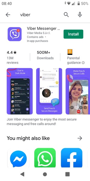Select the app