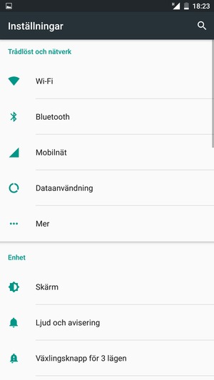 Välj Mer