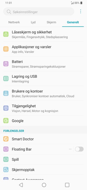 Velg Brukere og kontoer