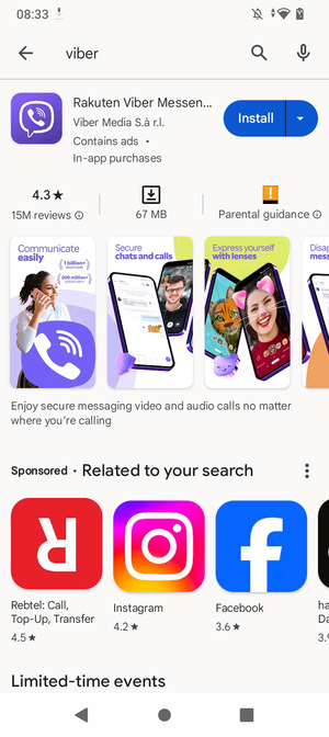 Select the app
