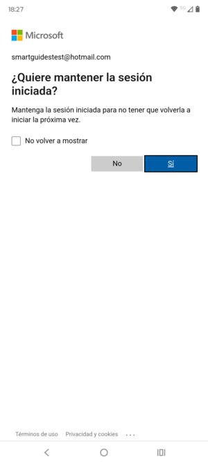 Seleccione la opción deseada
