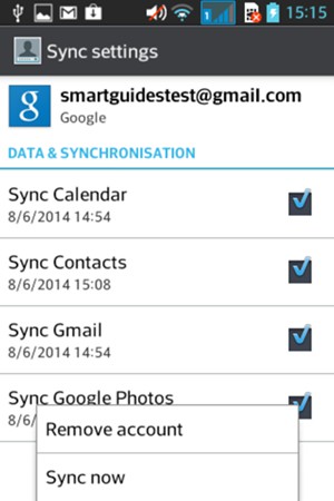 Select Sync now
