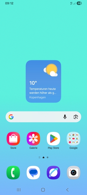 Wählen Sie die Letzten Apps-Taste