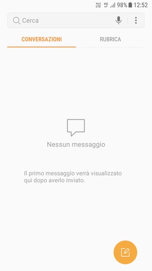 Seleziona il tasto Menu