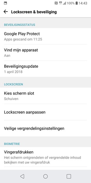 Selecteer Kies scherm slot
