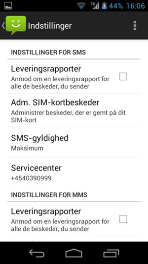Vælg Servicecenter