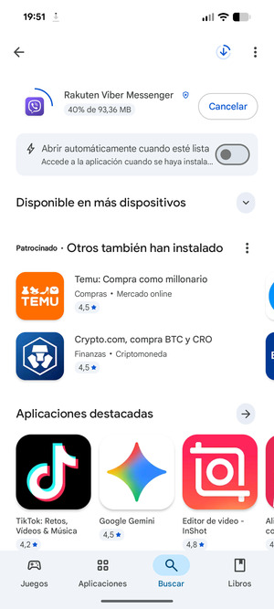 Espere a que el proceso de instalación finalice