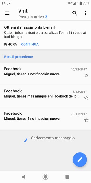 Il tuo account è pronto per l'uso