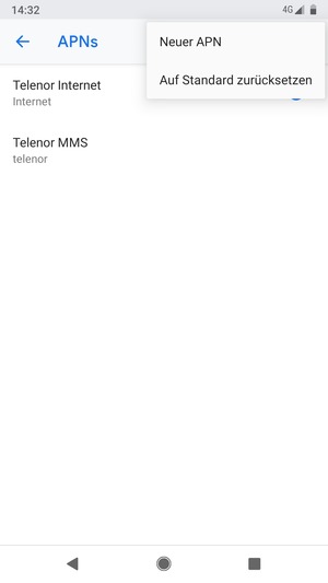 Wählen Sie Auf Standard zurücksetzen