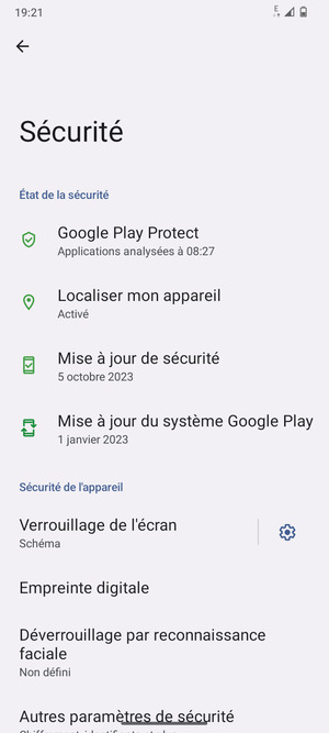 Votre téléphone est maintenant sécurisé par un écran de verrouillage