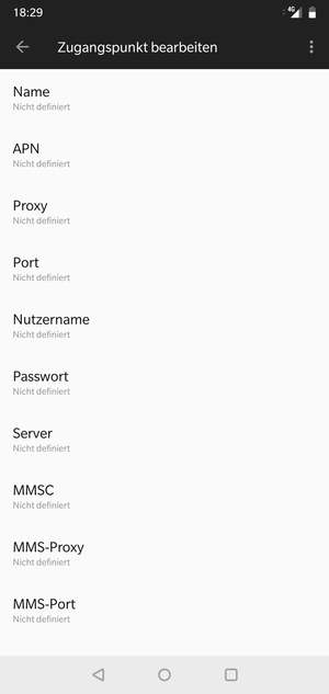 Geben Sie Internet-Informationen ein