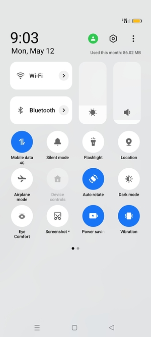 Turn on Power saving mode