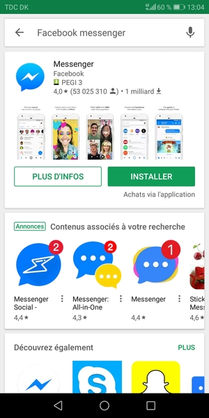 Sélectionnez l'appli