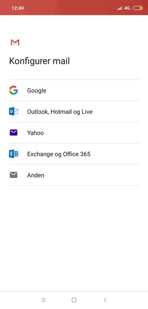 Vælg Google