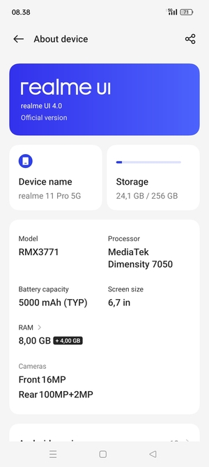 Select realme UI