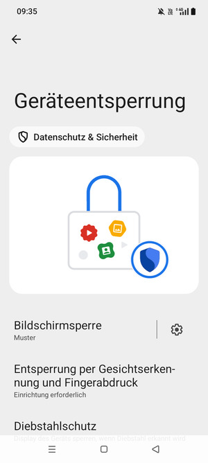 Ihr Handy ist jetzt mit einer Bildschirmsperre gesichert