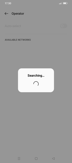 Wait for the search to finish
