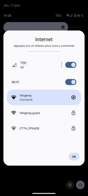 Désactiver le Wi-Fi