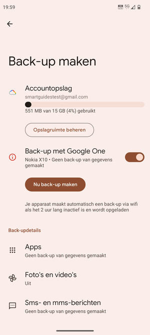 Selecteer Accountopslag